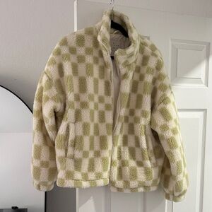 A New Day - Checkered Fleece Jacket